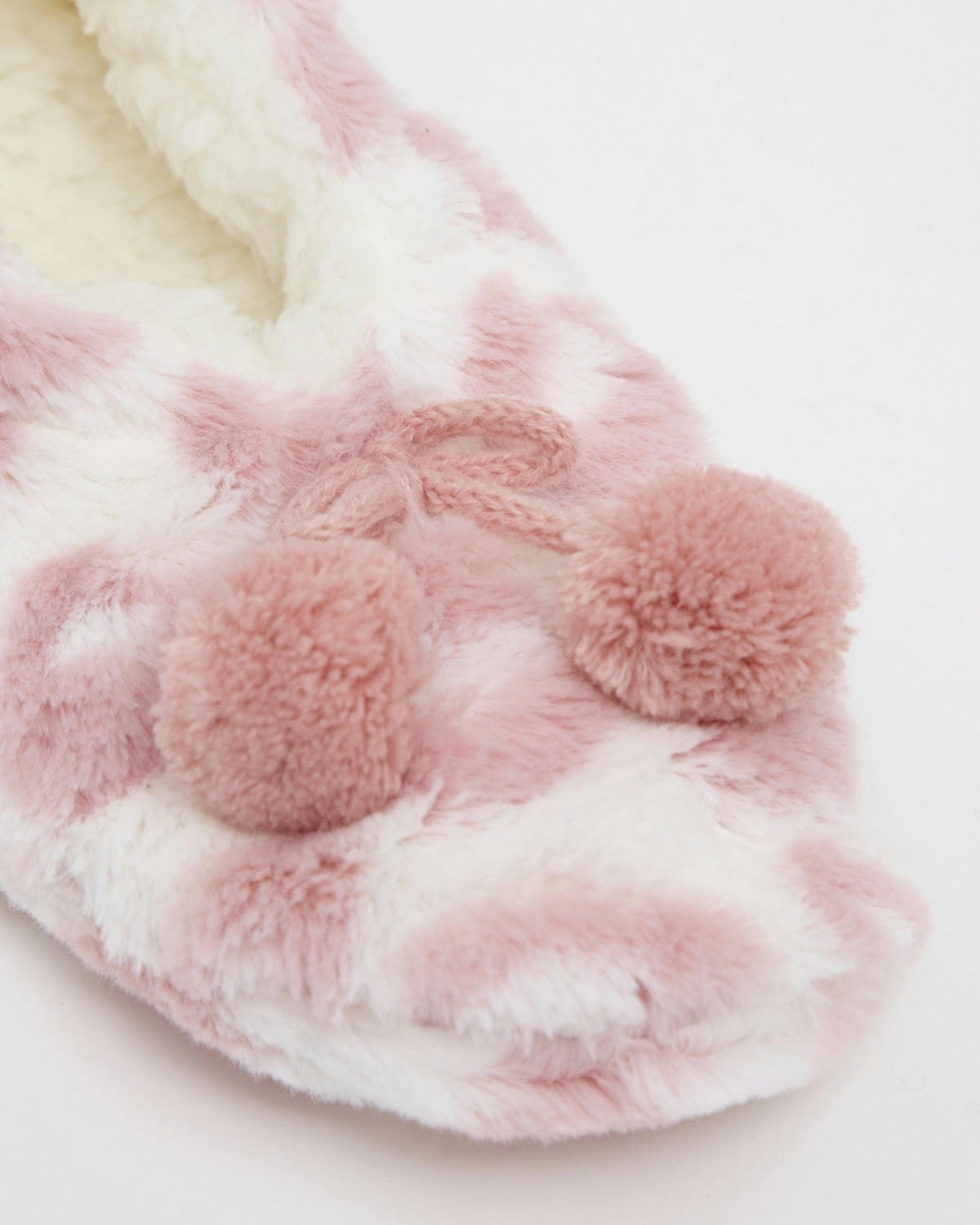 Fur Ballerina Slipper Sock