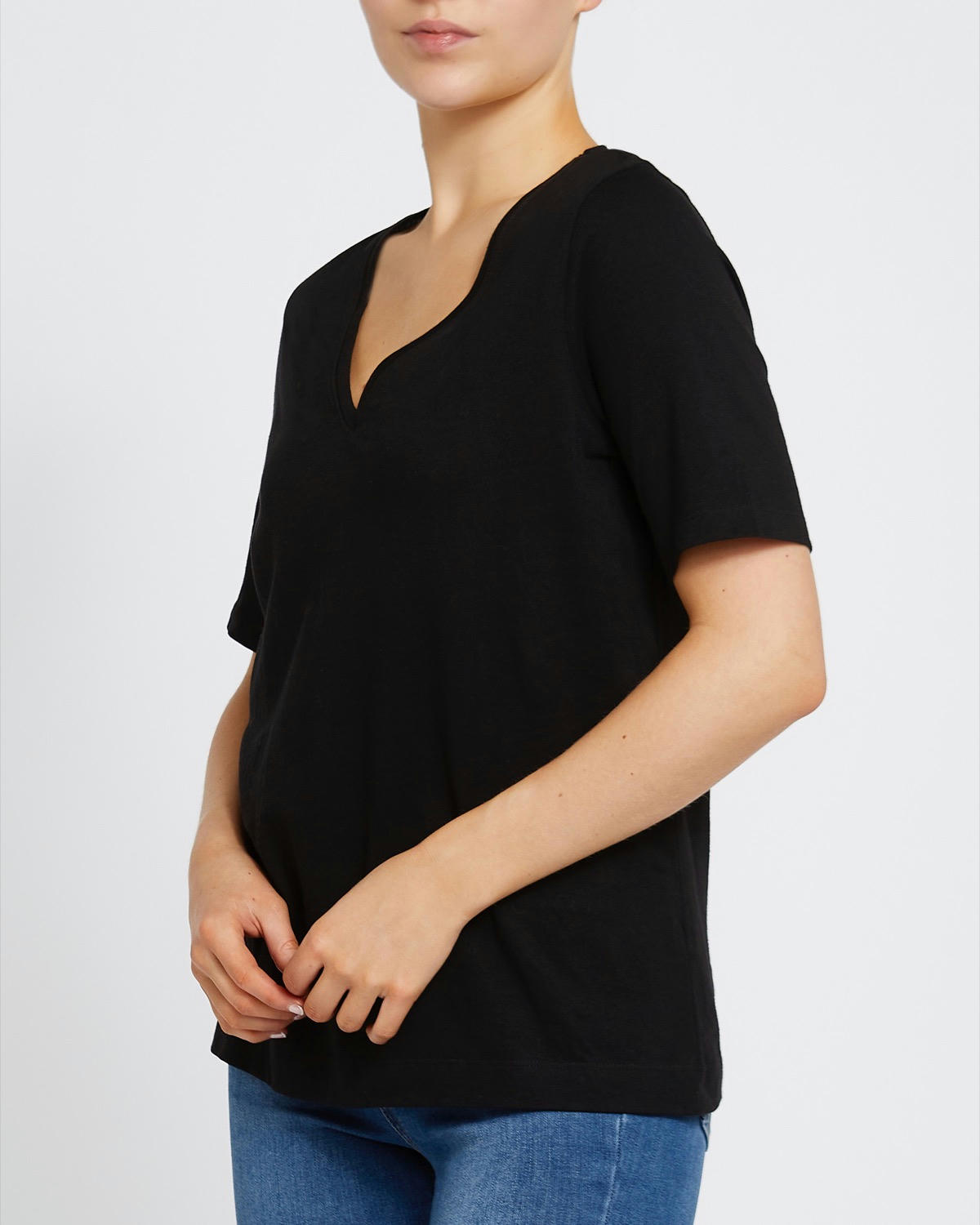 V-Neck Cotton T-Shirt