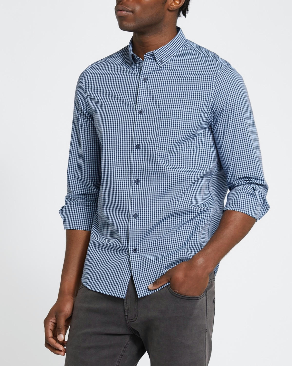 Long-Sleeved Slim Fit Shirt