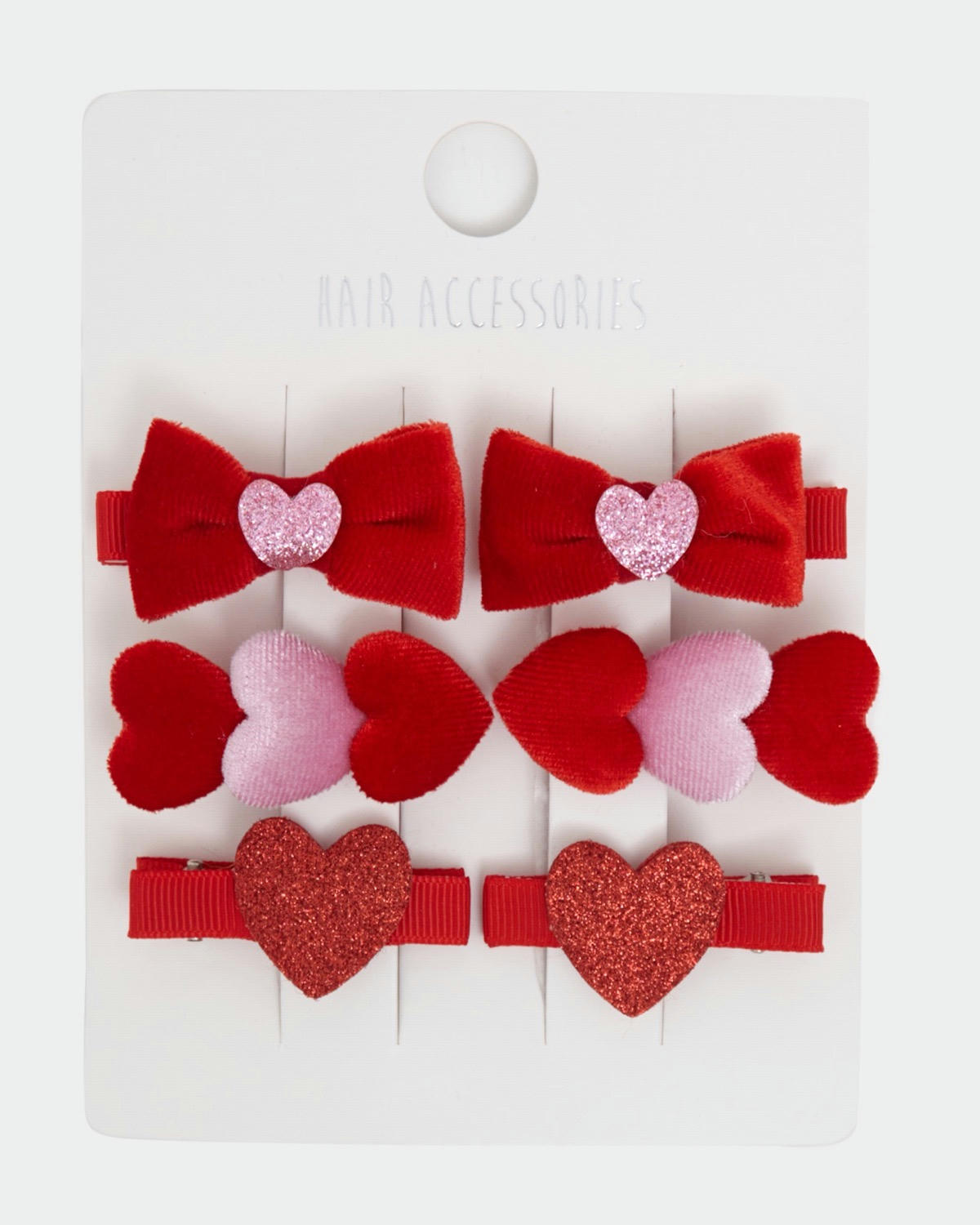 Heart Clips - Pack Of 6