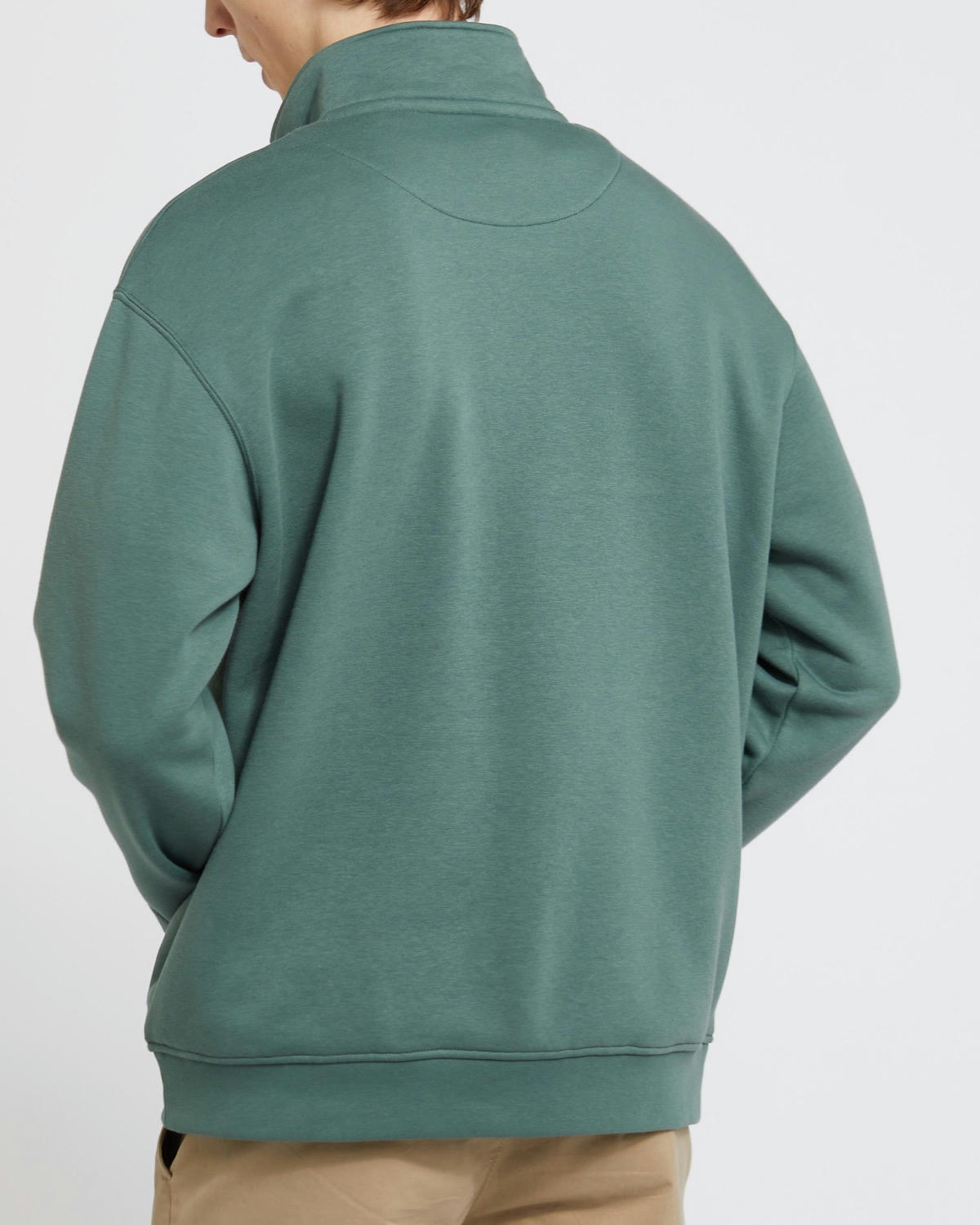 Relaxed Fit Half Zip Sweatshirt