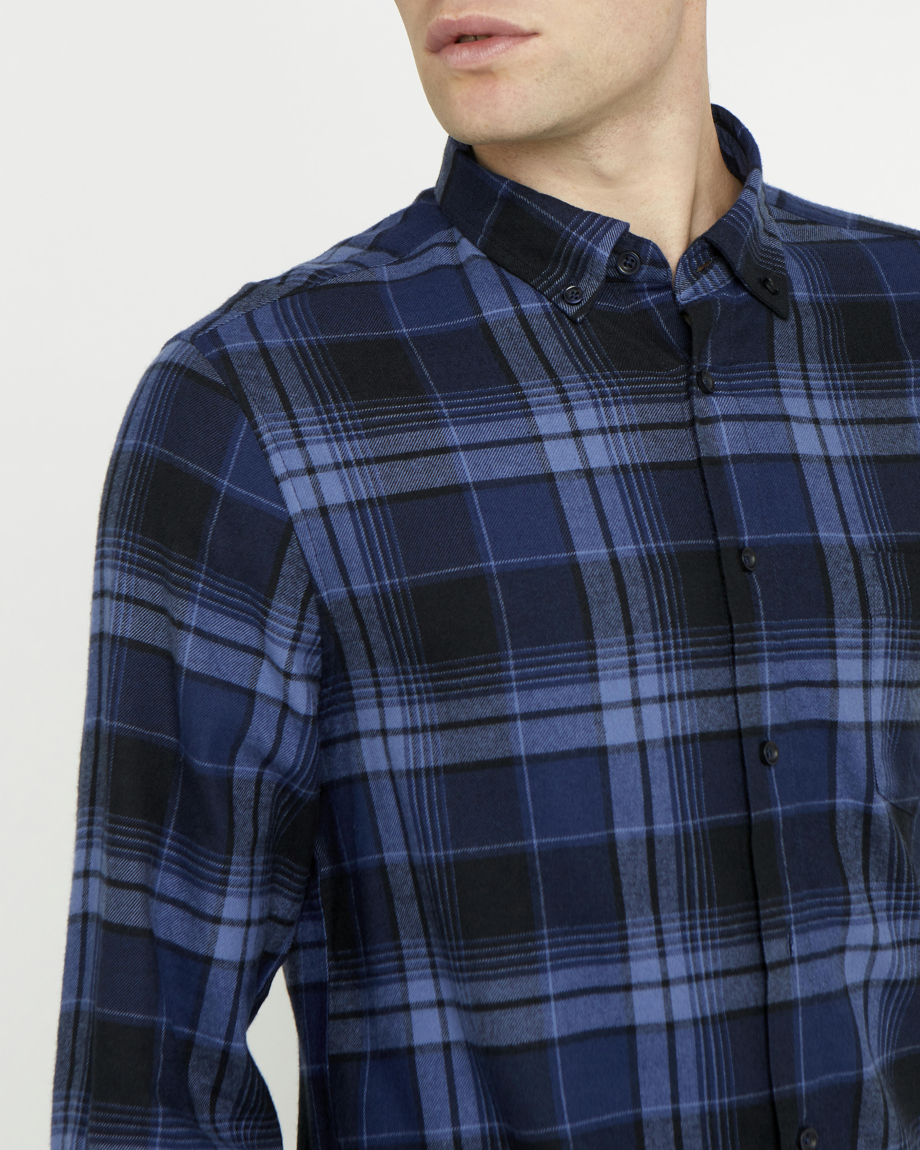 Regular Fit Brushed Check Shirt
