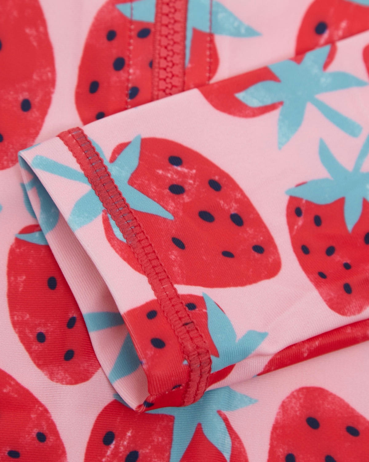 Strawberry Unitard With Bucket Hat (6 months-6 years)