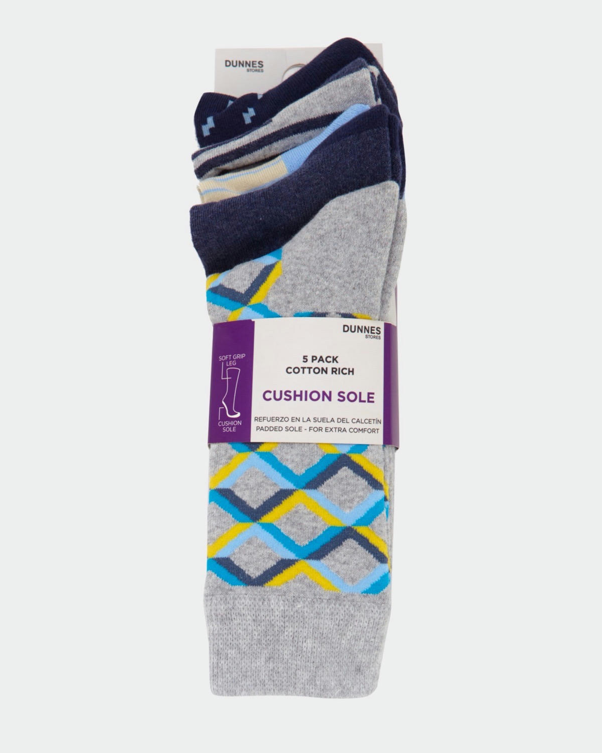 Cushion Sole Socks - Pack Of 5