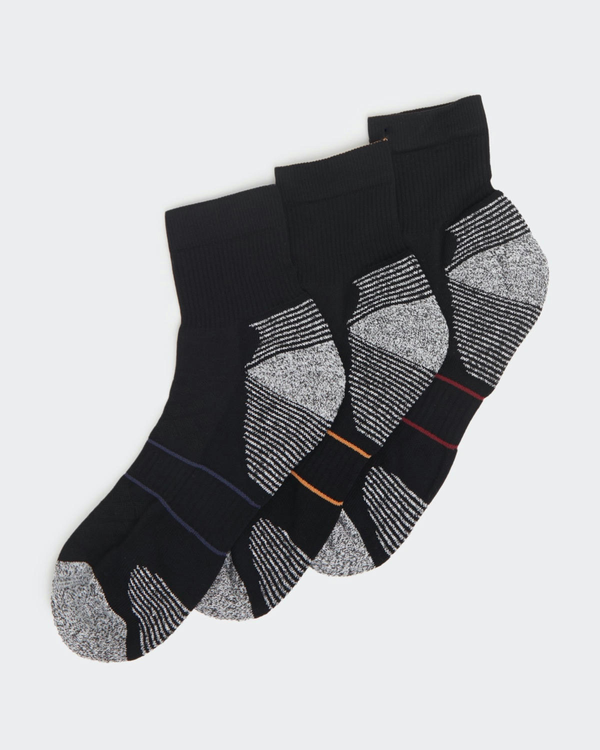 Technical Sports Quarter Socks - Pack Of 3