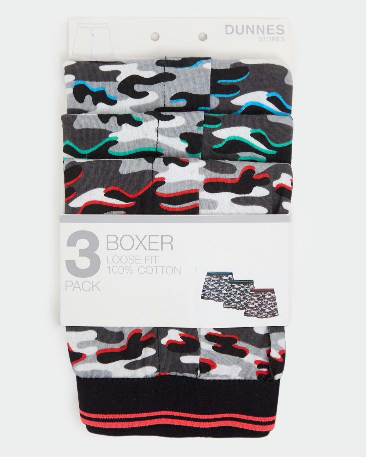 Loose Fit Cotton Jersey Boxers - Pack Of 3