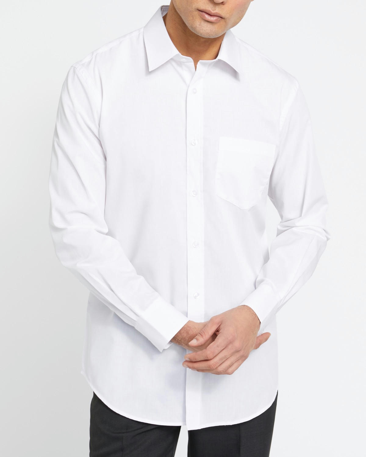 Regular Fit Long-Sleeved Easy Care Shirt