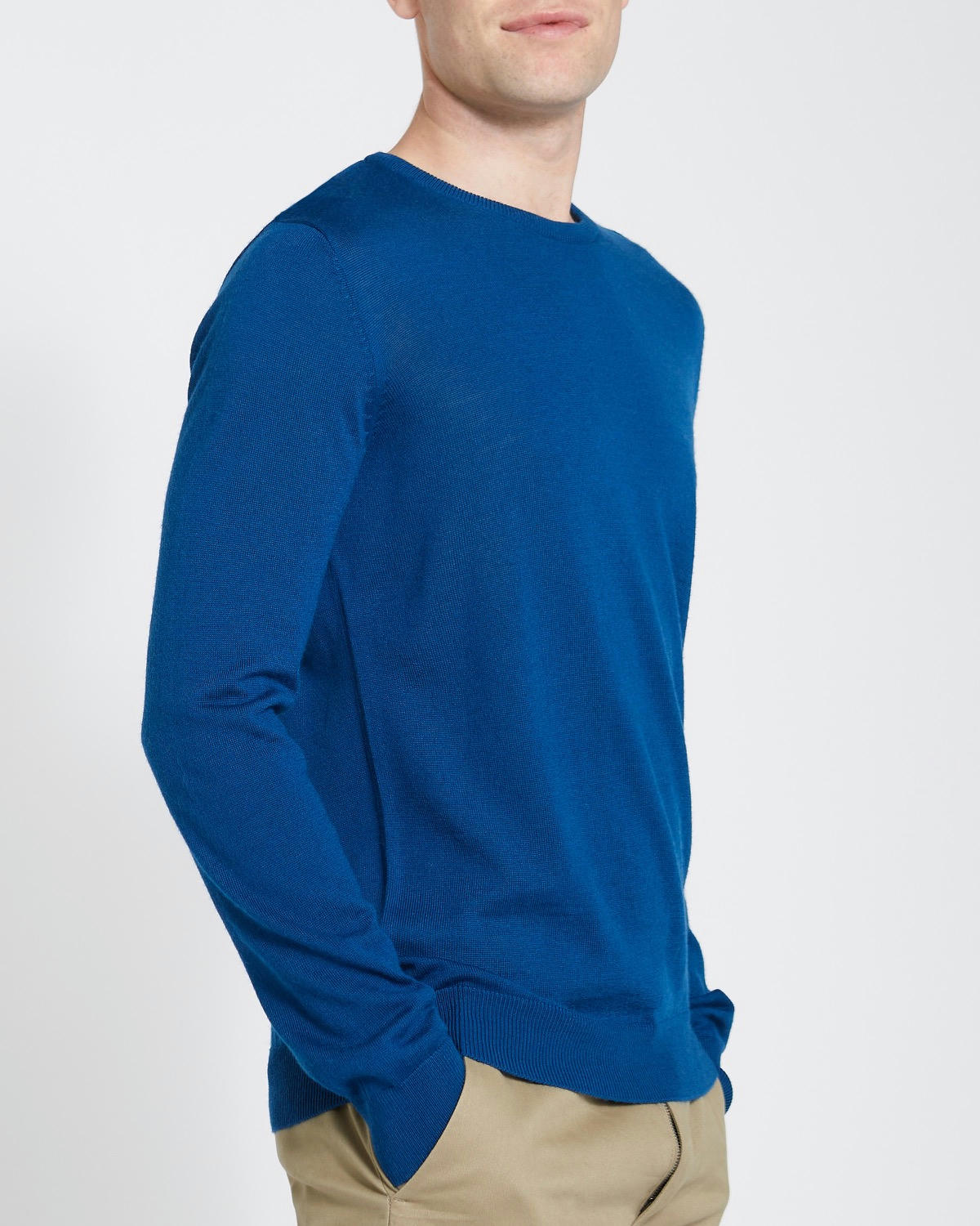 Merino Blend Crew Neck Jumper