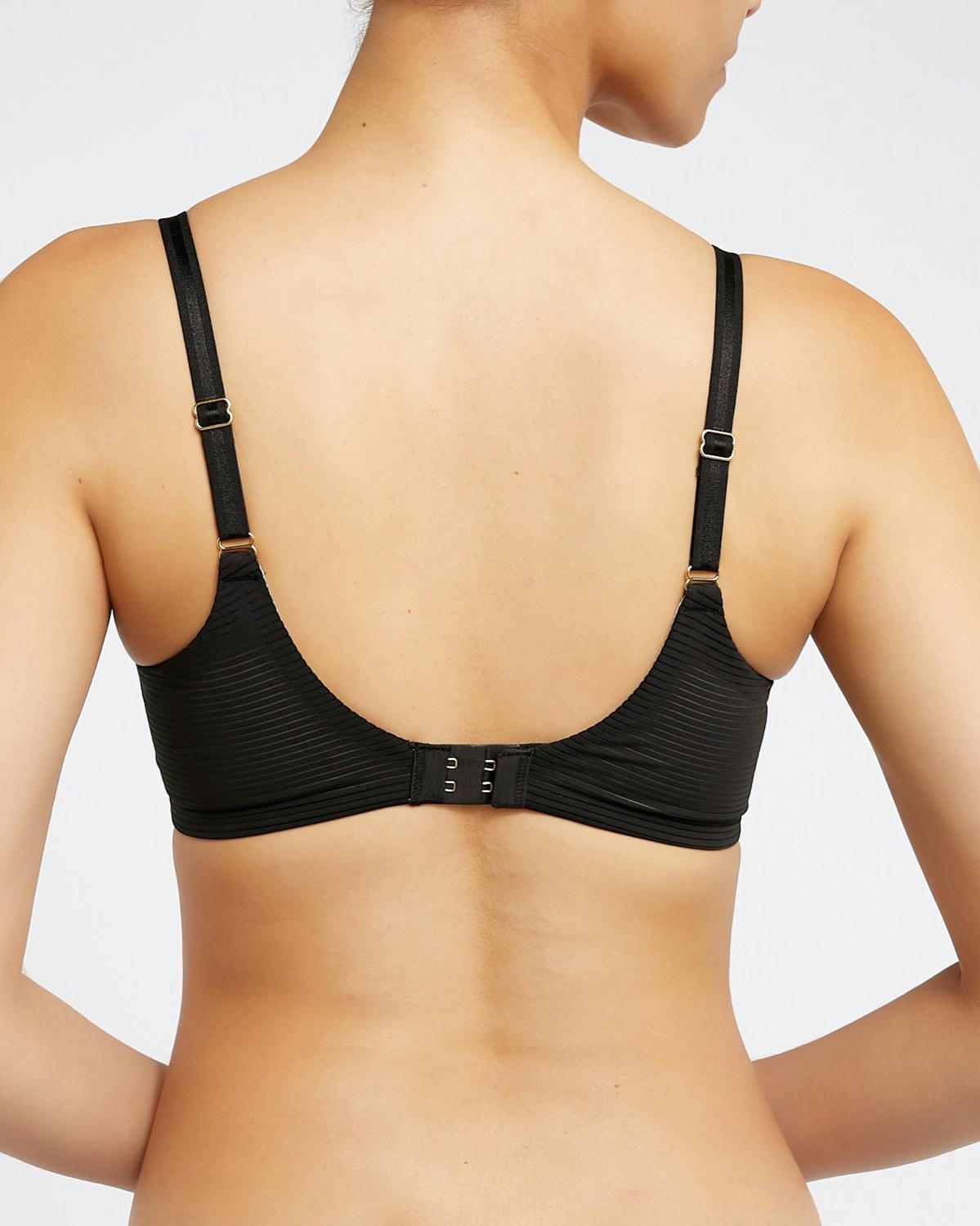 Stripe Non-Wired Soft Padded T-Shirt Bra