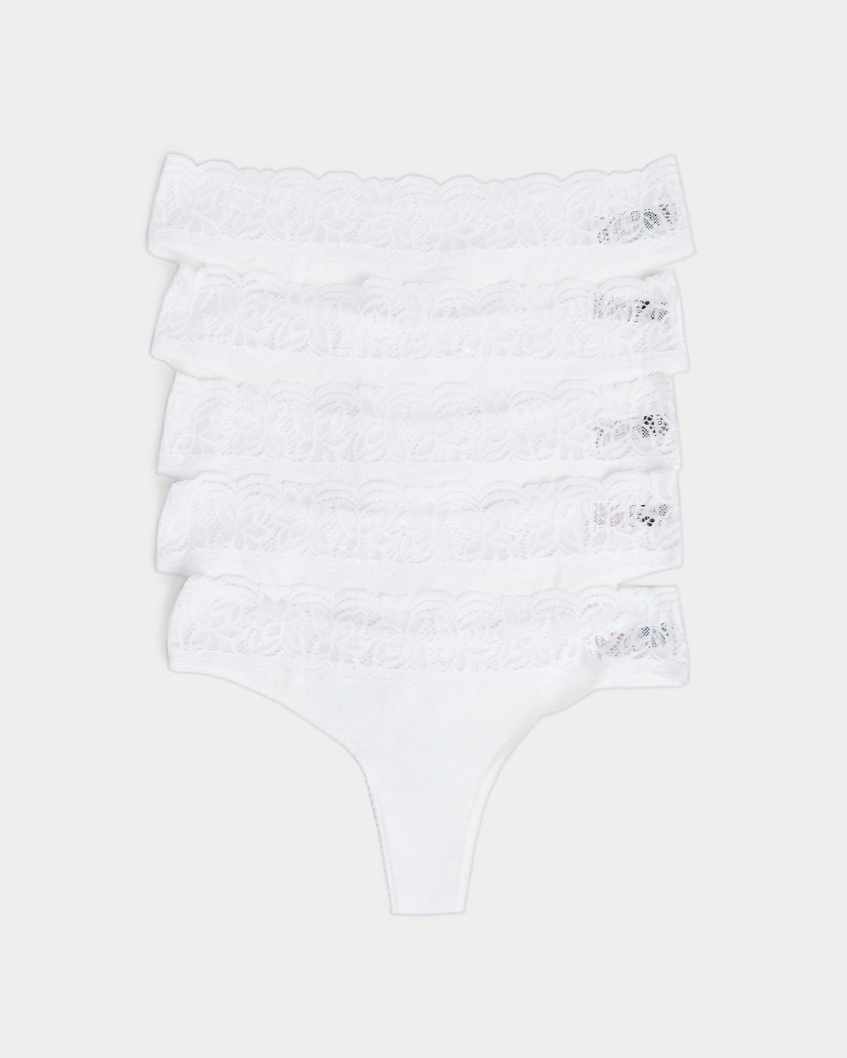 Lace Top Thongs - Pack Of 5