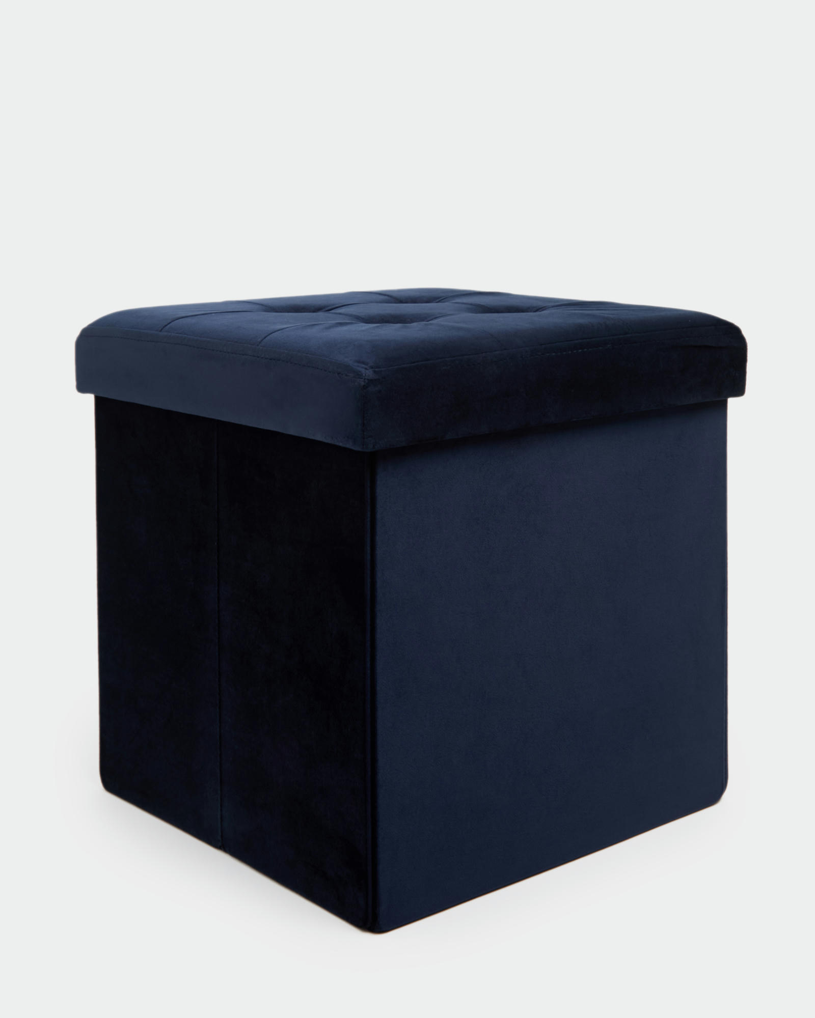Velvet Storage Cube With Lid