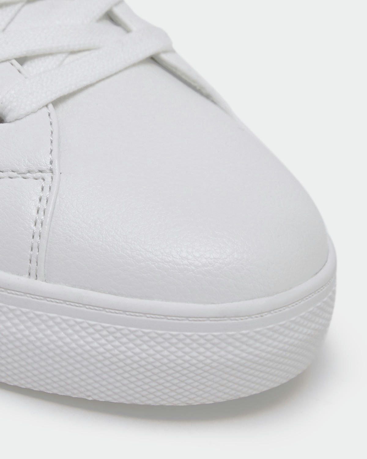 White Lace Up Trainers