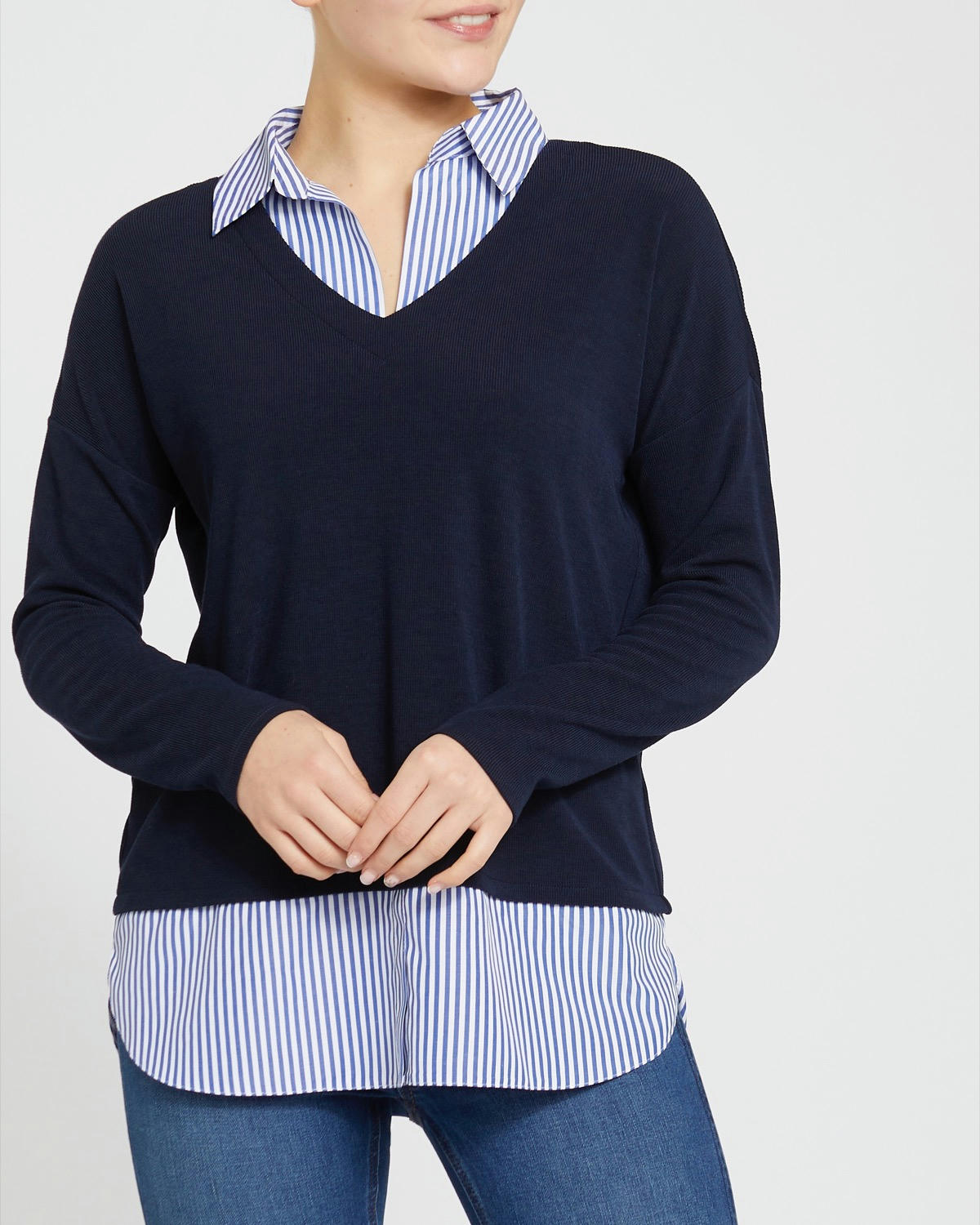 Shirt Twofer Top
