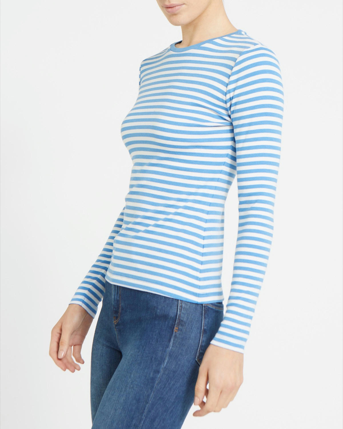 Stripe Crew Neck Top