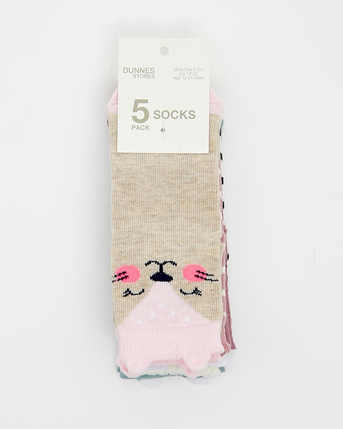 Baby Girls Design Socks - Pack Of 5
