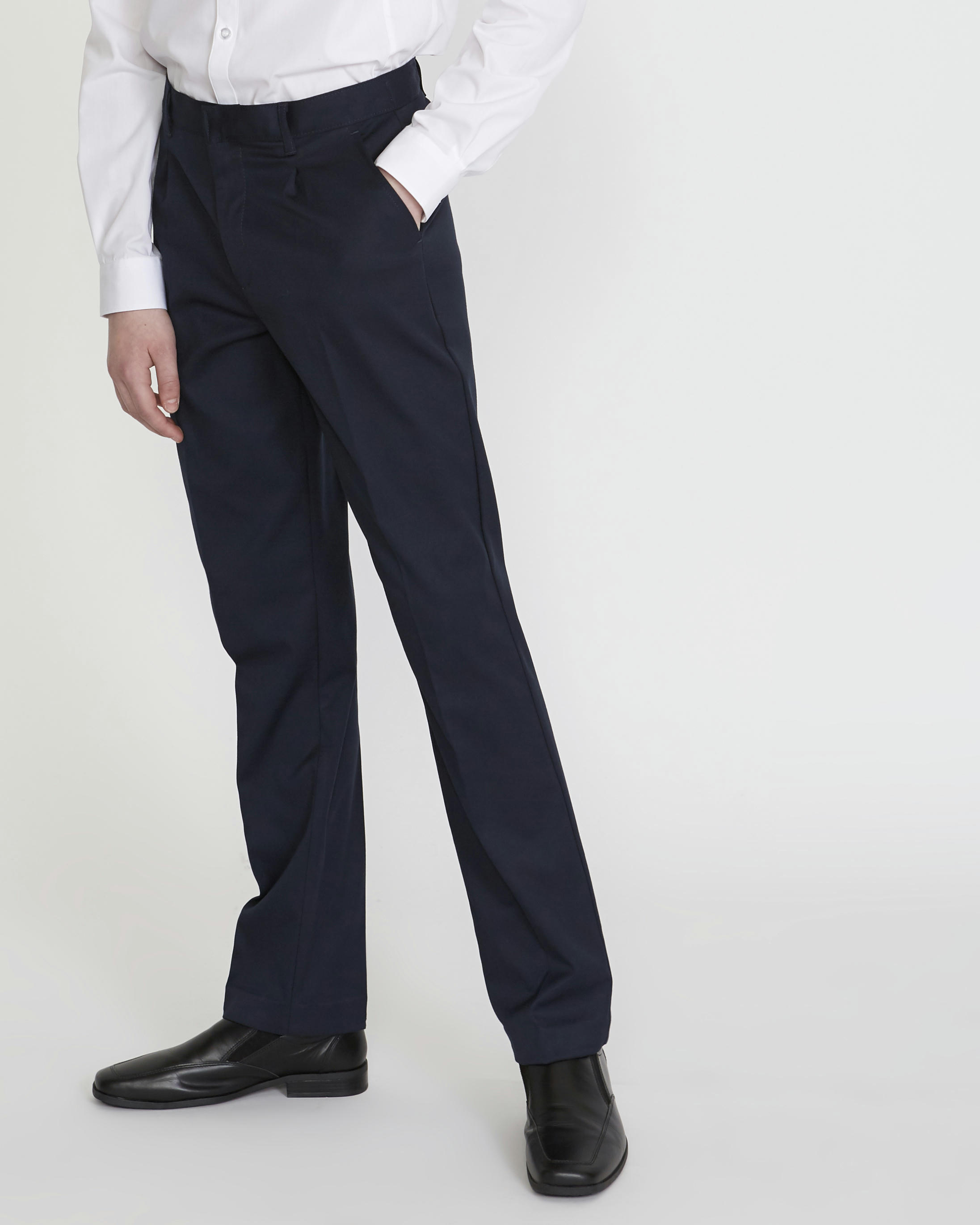 Boys' Stretch Regular Leg Trousers (3-17 years)