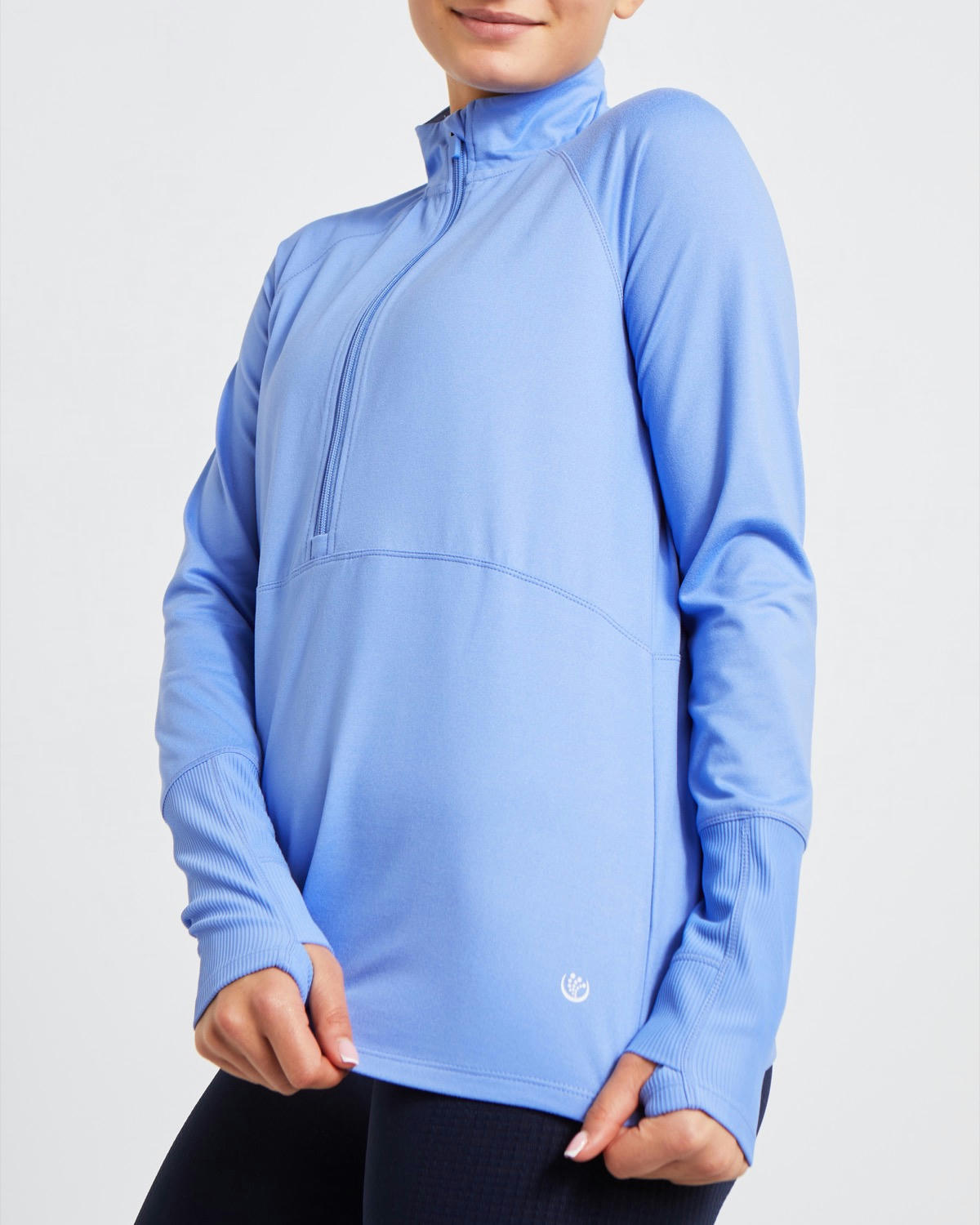Long-Sleeved Half-Zip Top