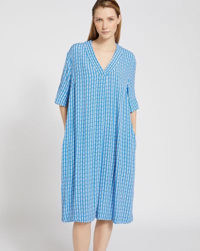 Carolyn Donnelly The Edit Blue Print Kaftan