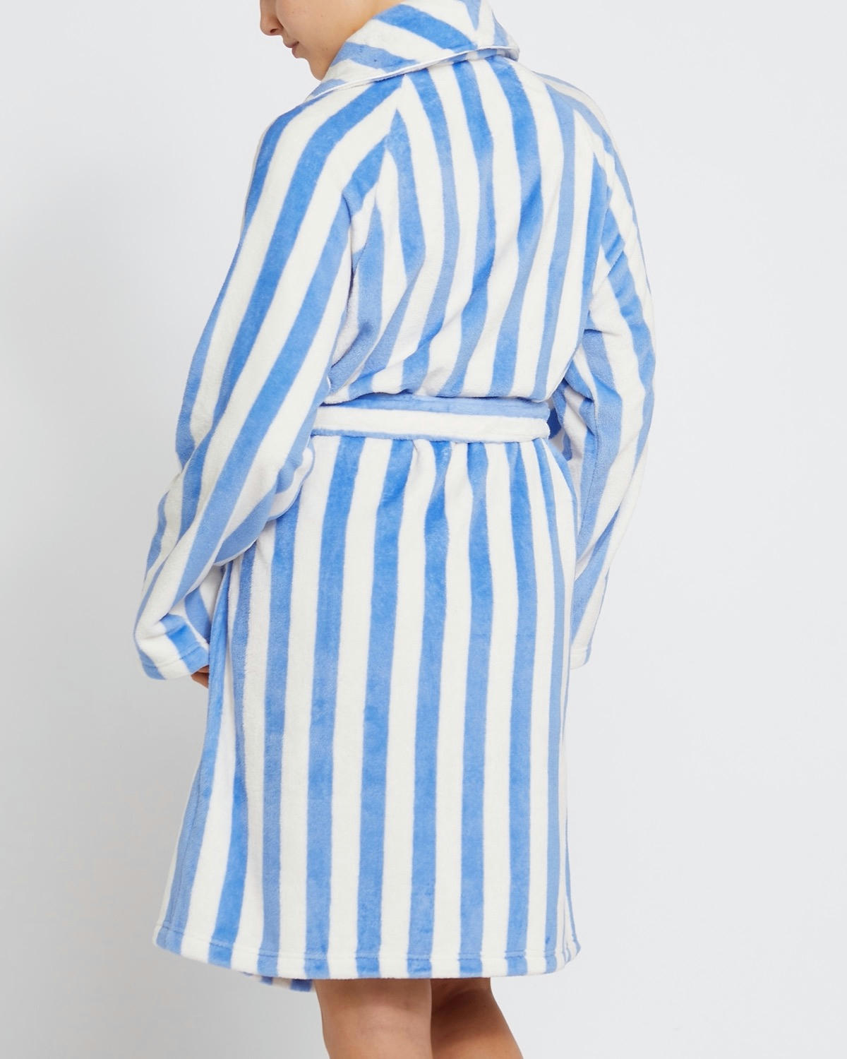 Stripe Fleece Dressing Gown