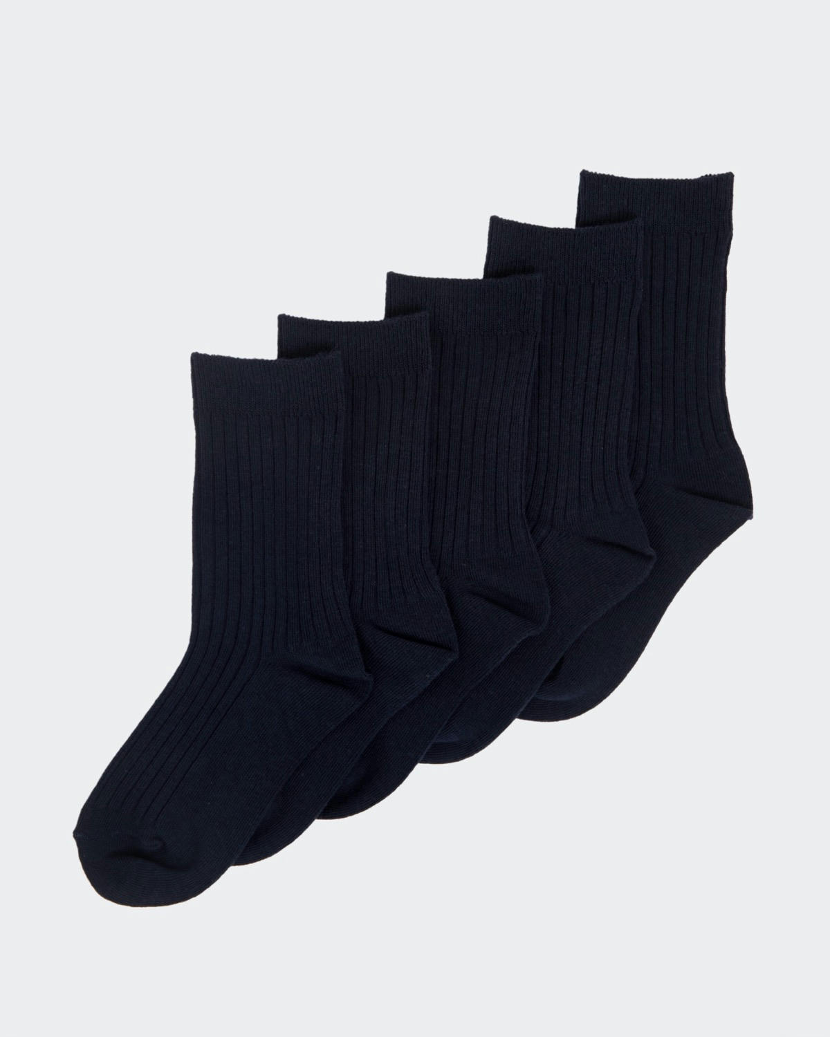School Rib Comfort Socks - Pack Of 5