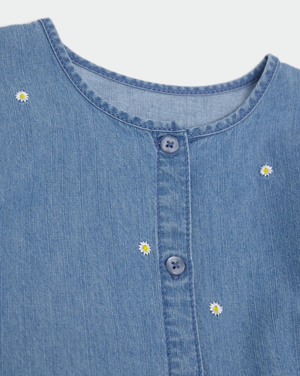 Daisy Embroidered Denim Dress (2-10 years)