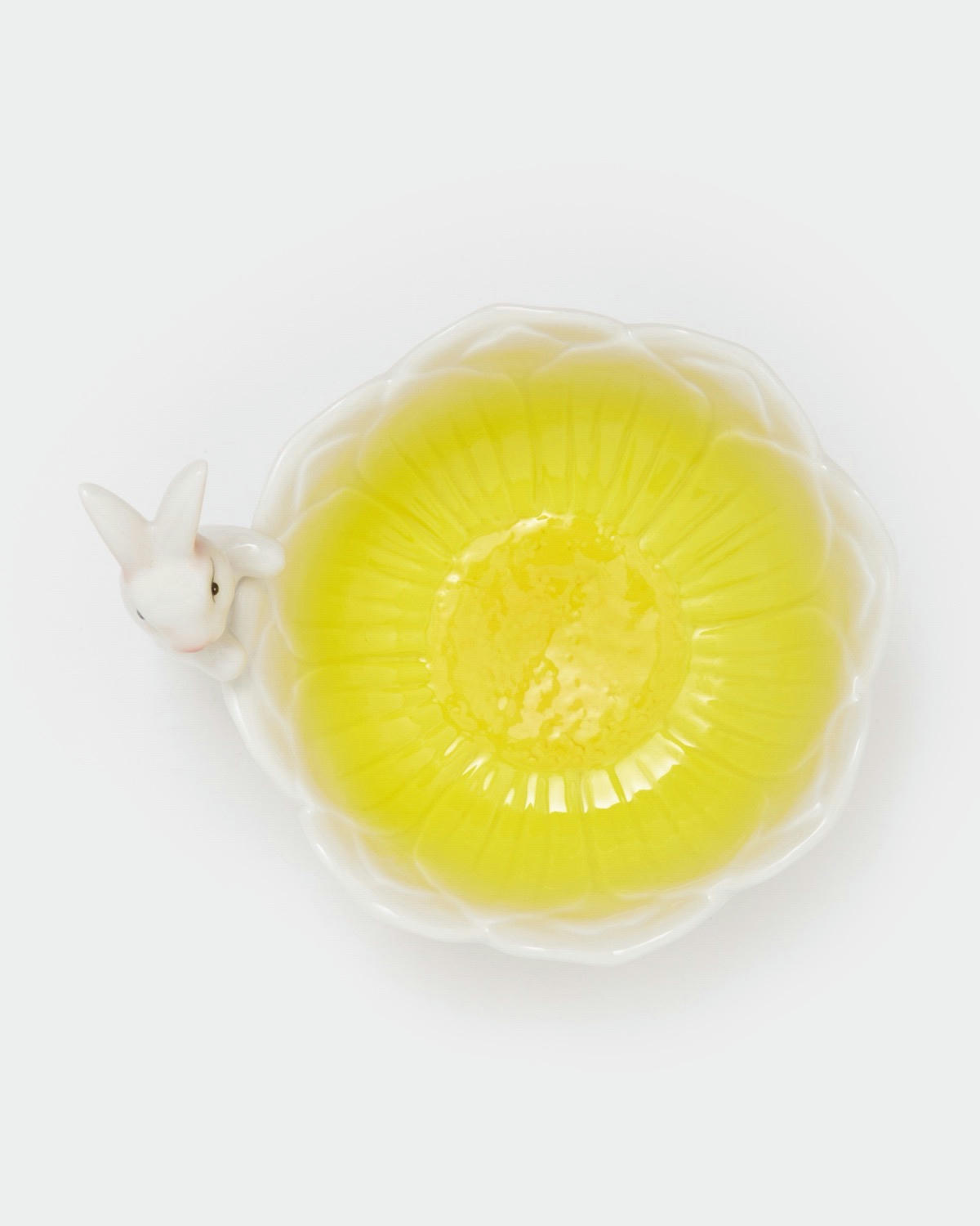Ceramic Bunny Flower Bowl