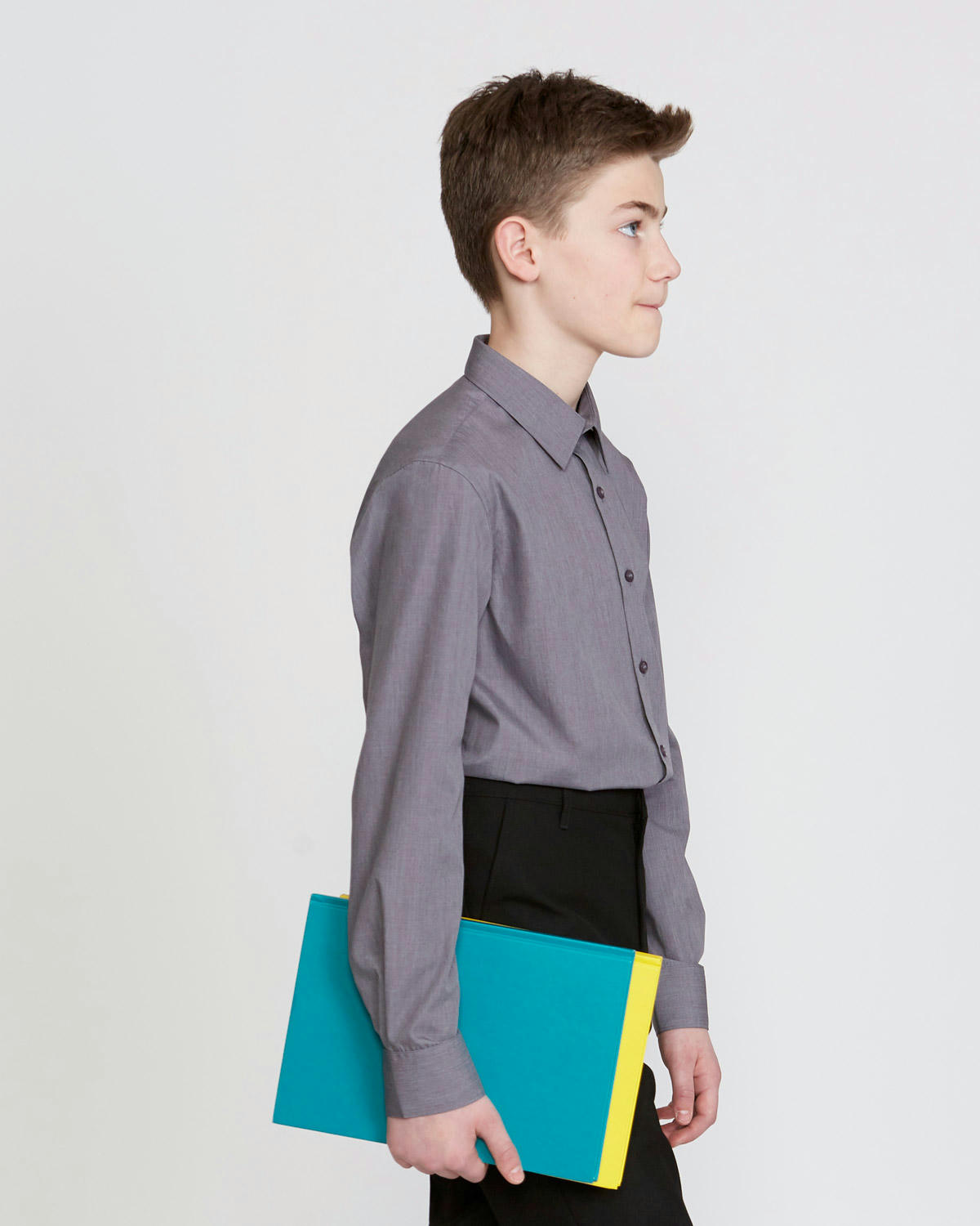 Long-Sleeved Non Iron Shirt - Pack of 3 - (4-16 Years)