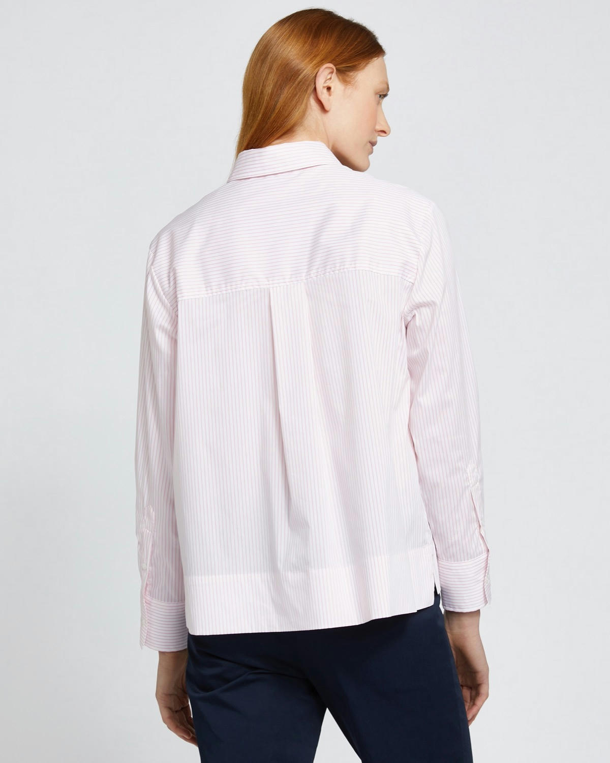 Carolyn Donnelly The Edit Cotton Blend Striped Shirt