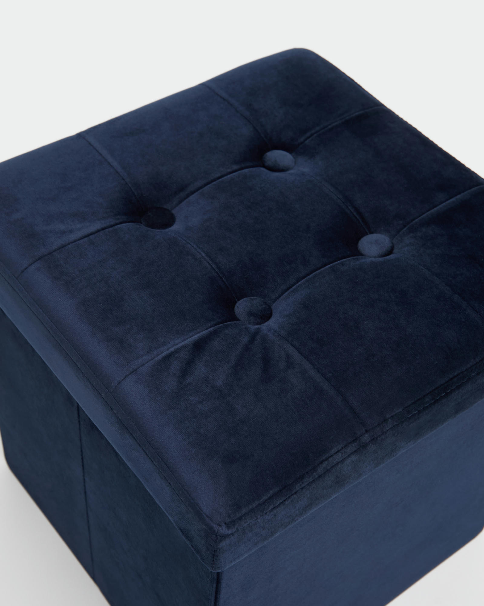 Velvet Storage Cube With Lid