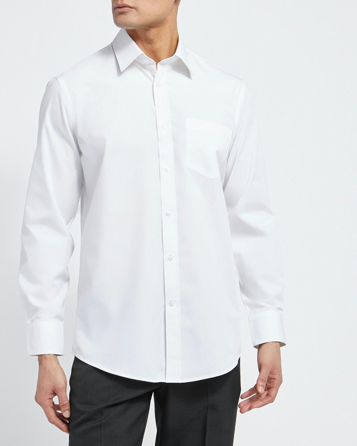 Regular Fit Long-Sleeved Cotton Rich Shirt