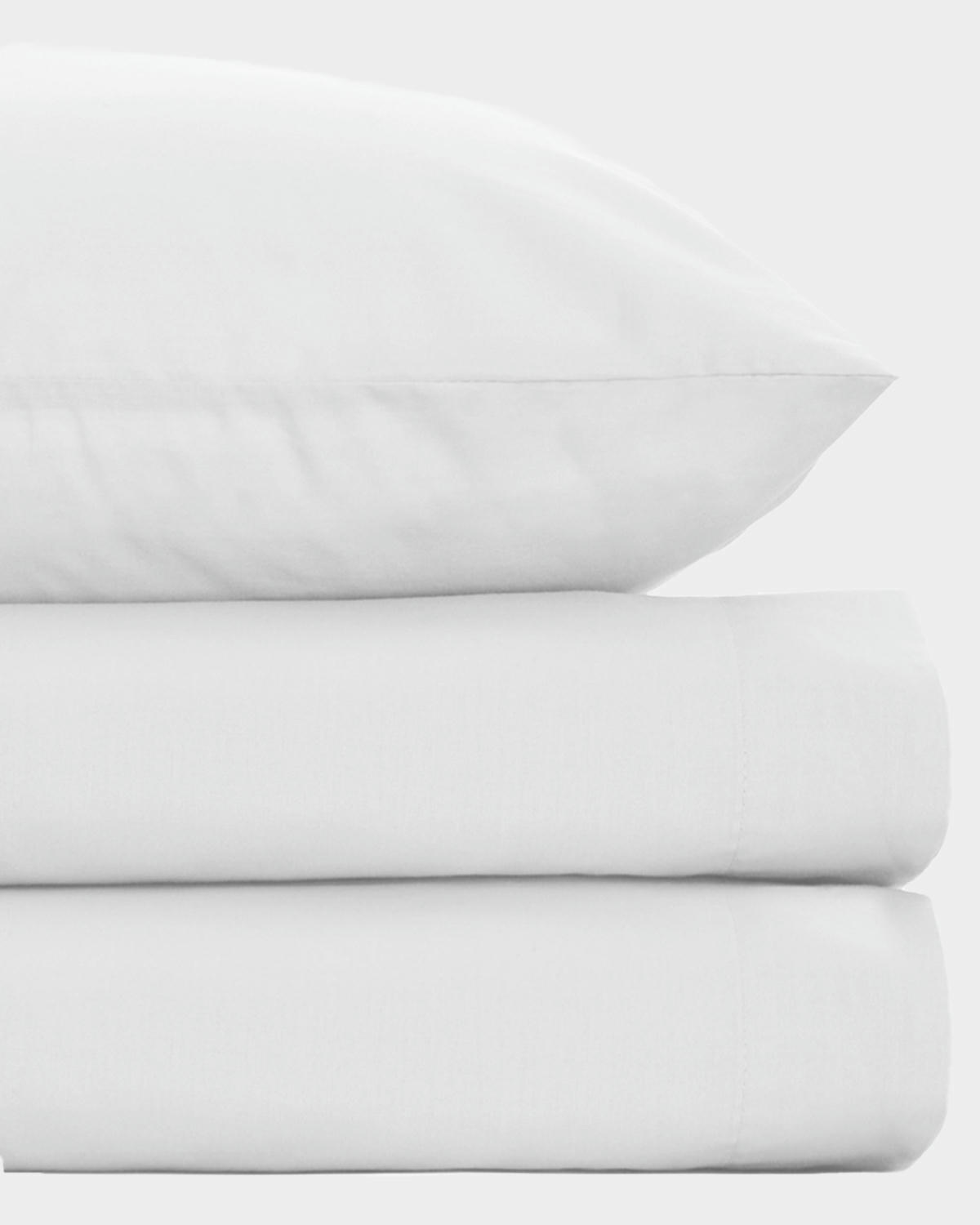 Percale Fitted Sheet 180 Thread Count - Double
