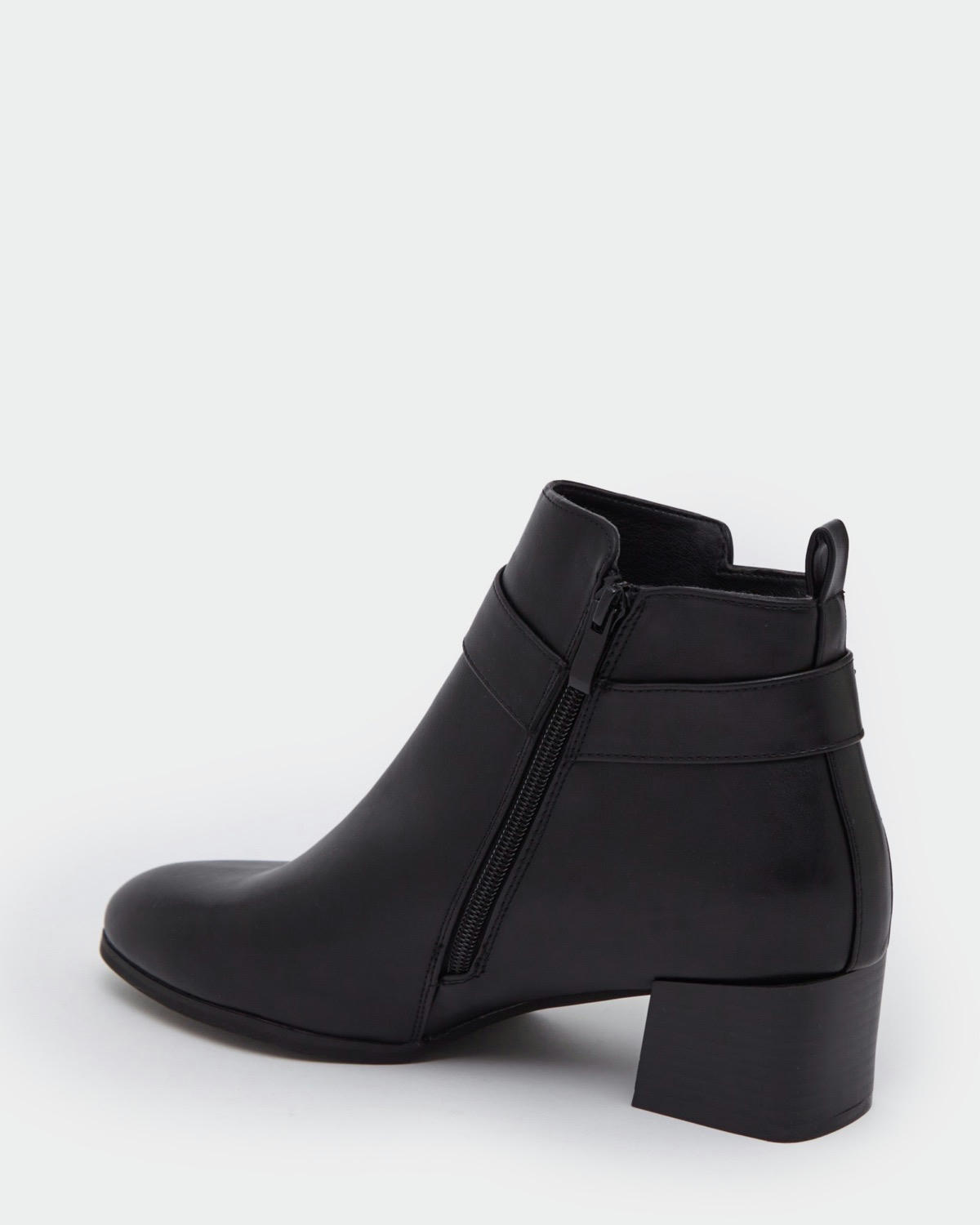 Low Heel Buckle Boot