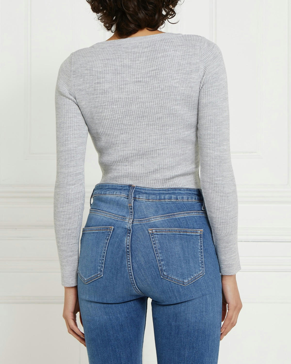 Gallery Long-Sleeved Ribbed Top