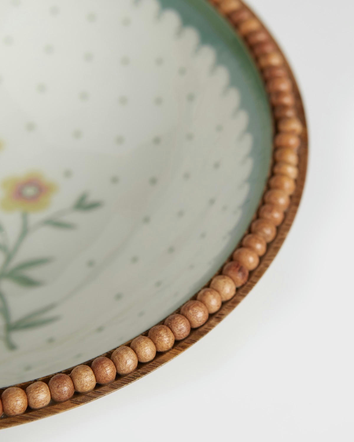 Carolyn Donnelly Eclectic Beaded Wooden Bowl