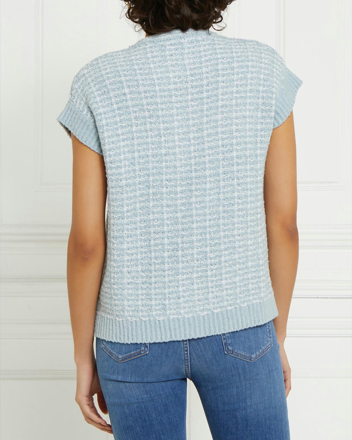 Gallery Boucle Sleeveless Cardigan