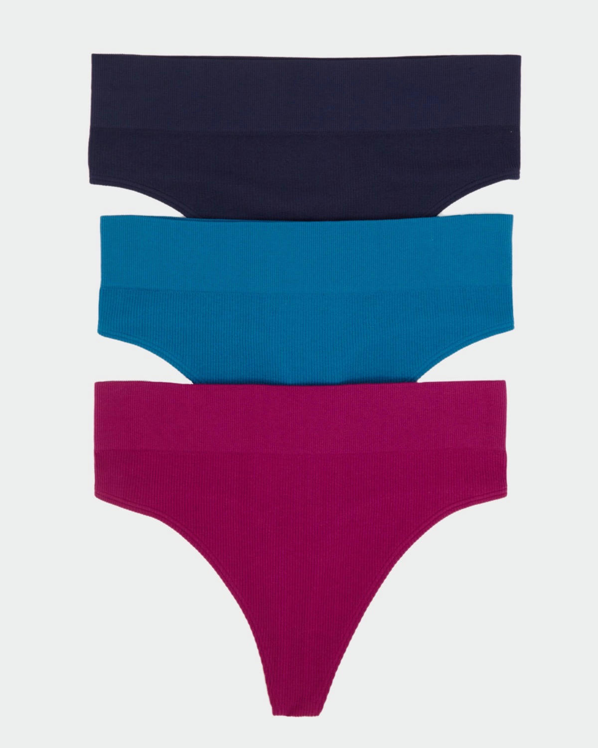 Seamless High Waist Thong - Pack Of 3