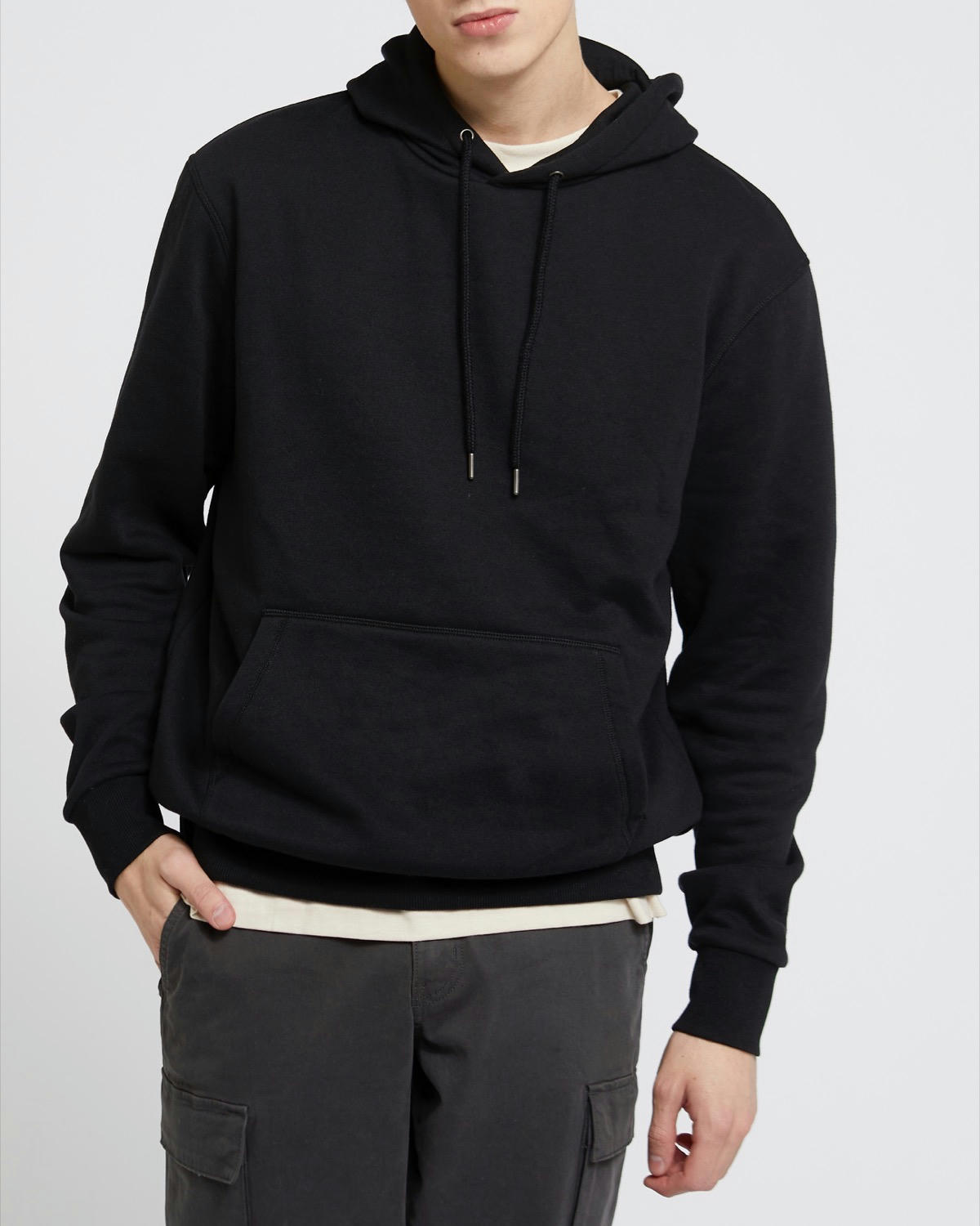 Regular Fit Cotton Rich Hoodie