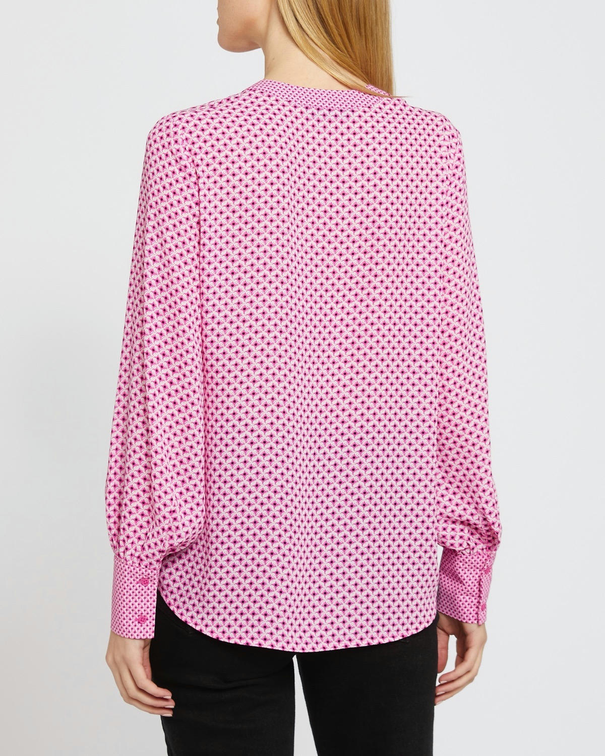 Geometric Print Blouse