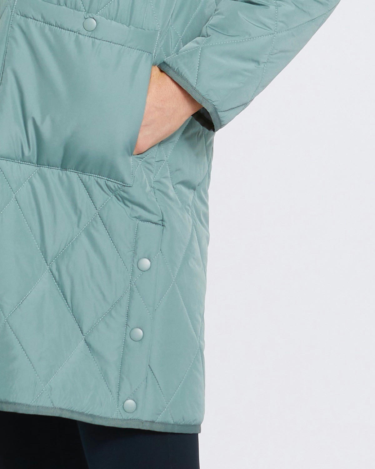 Quilted Fleece Lined Coat