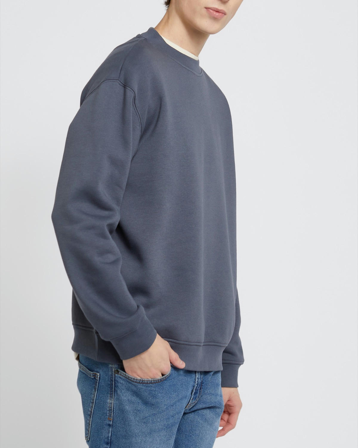 Relaxed Fit Crew Neck Sweatshirt