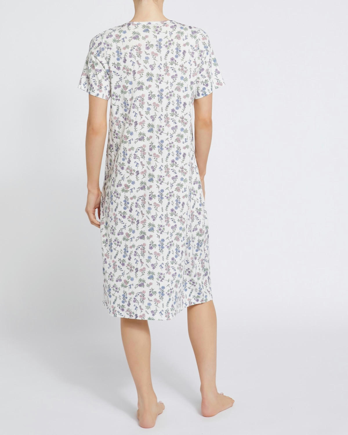 Lace Trim Traditional Nightdress