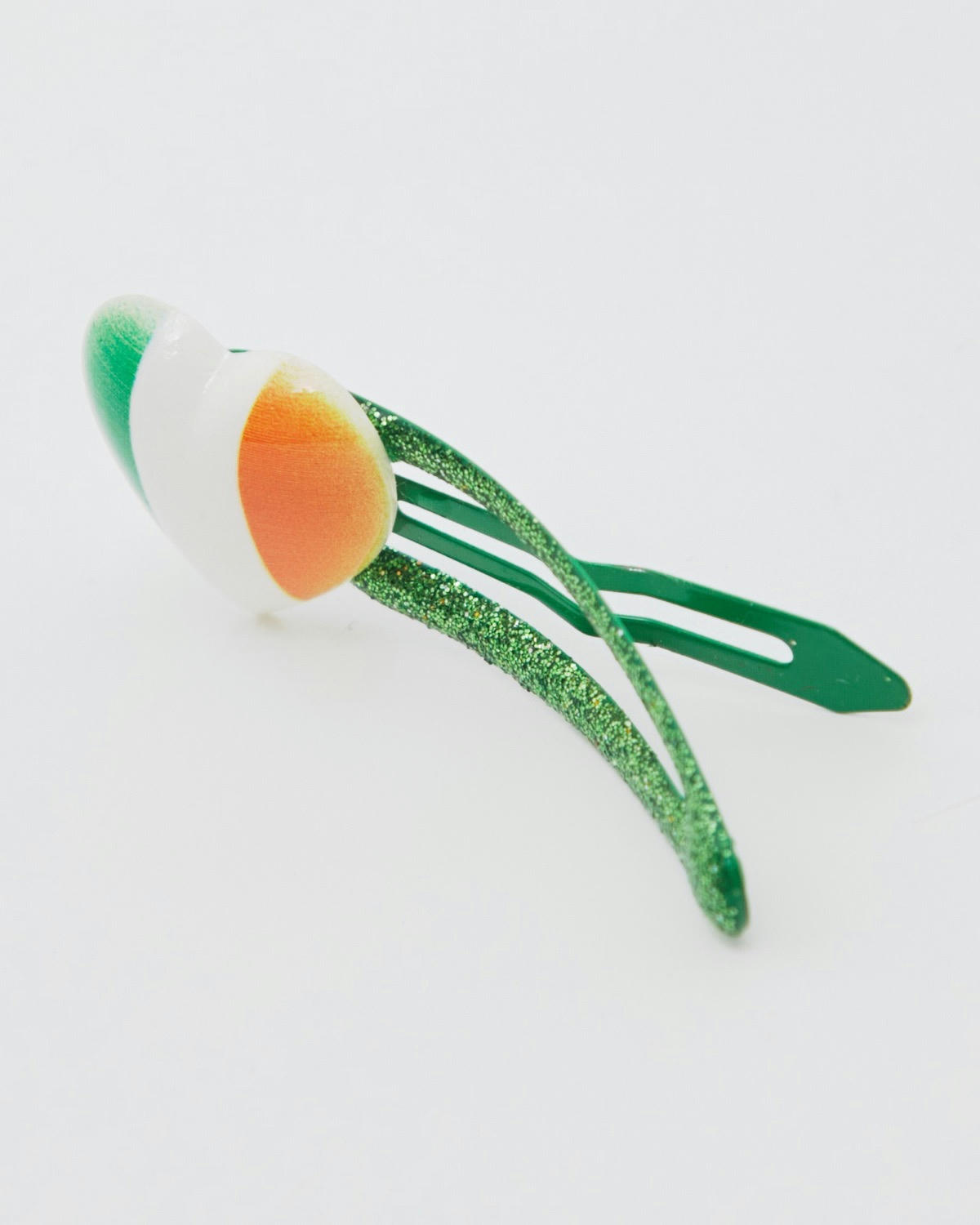 Green Snap Hair Clips (Pack Of 6)