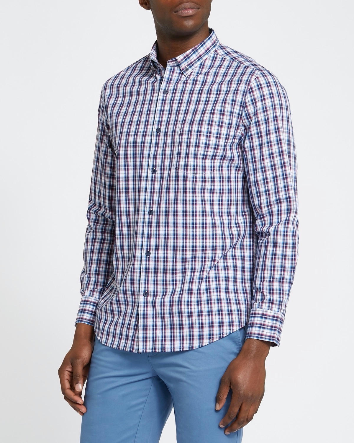 Regular Fit Long-Sleeved Check Shirt