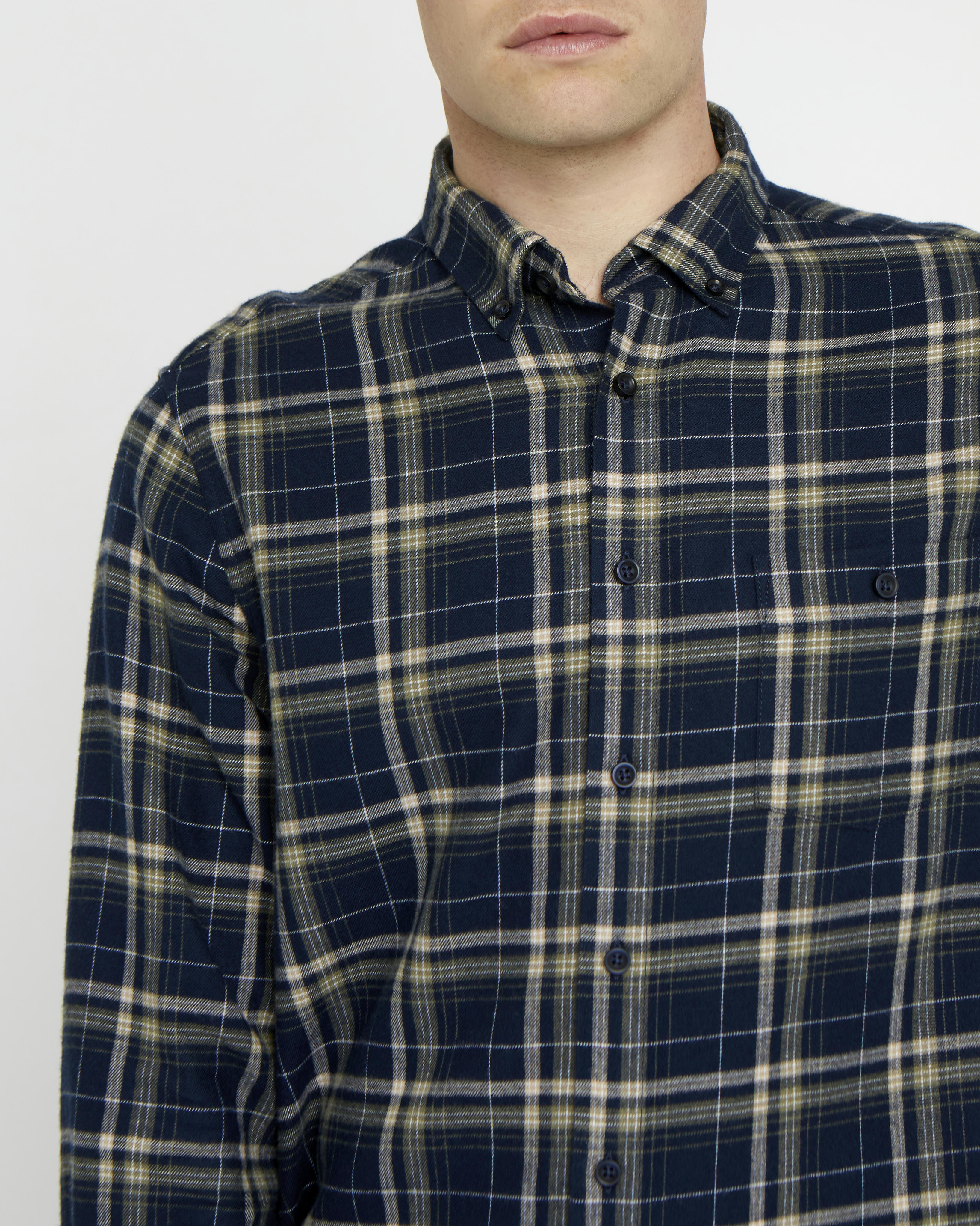 Regular Fit Brushed Check Shirt