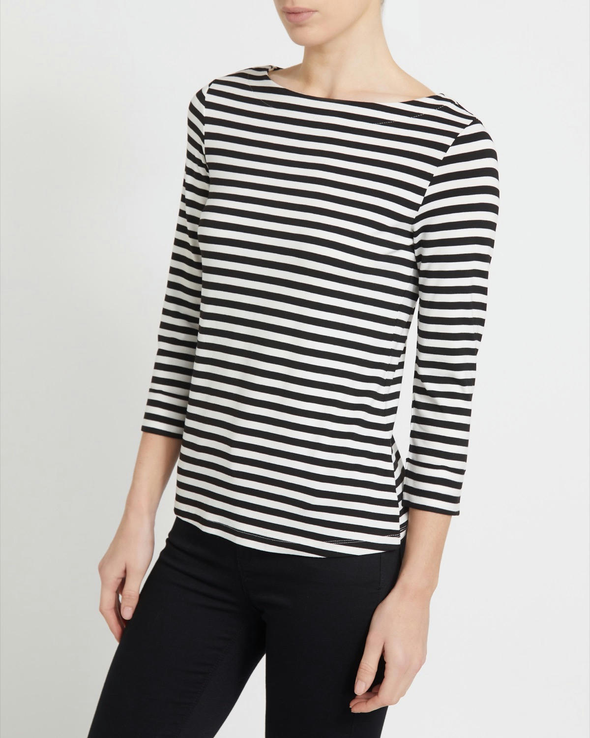 Stripe Boatneck Top
