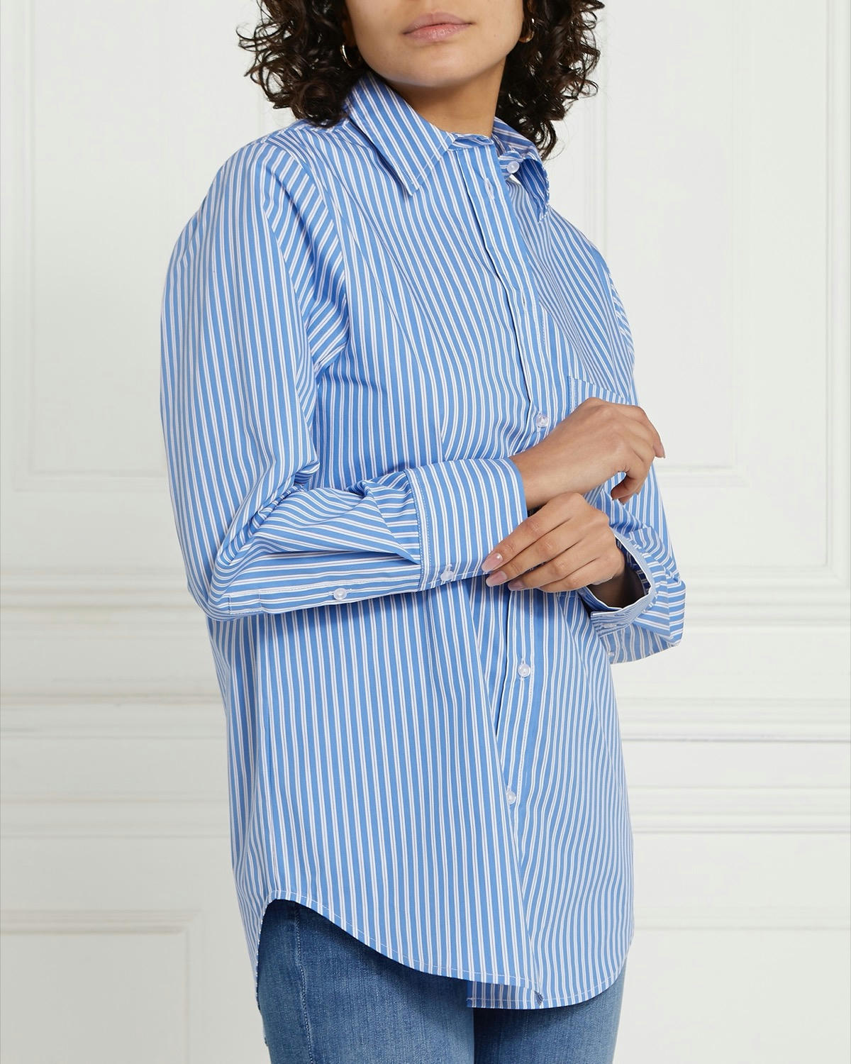 Gallery Oversized Striped Shirt