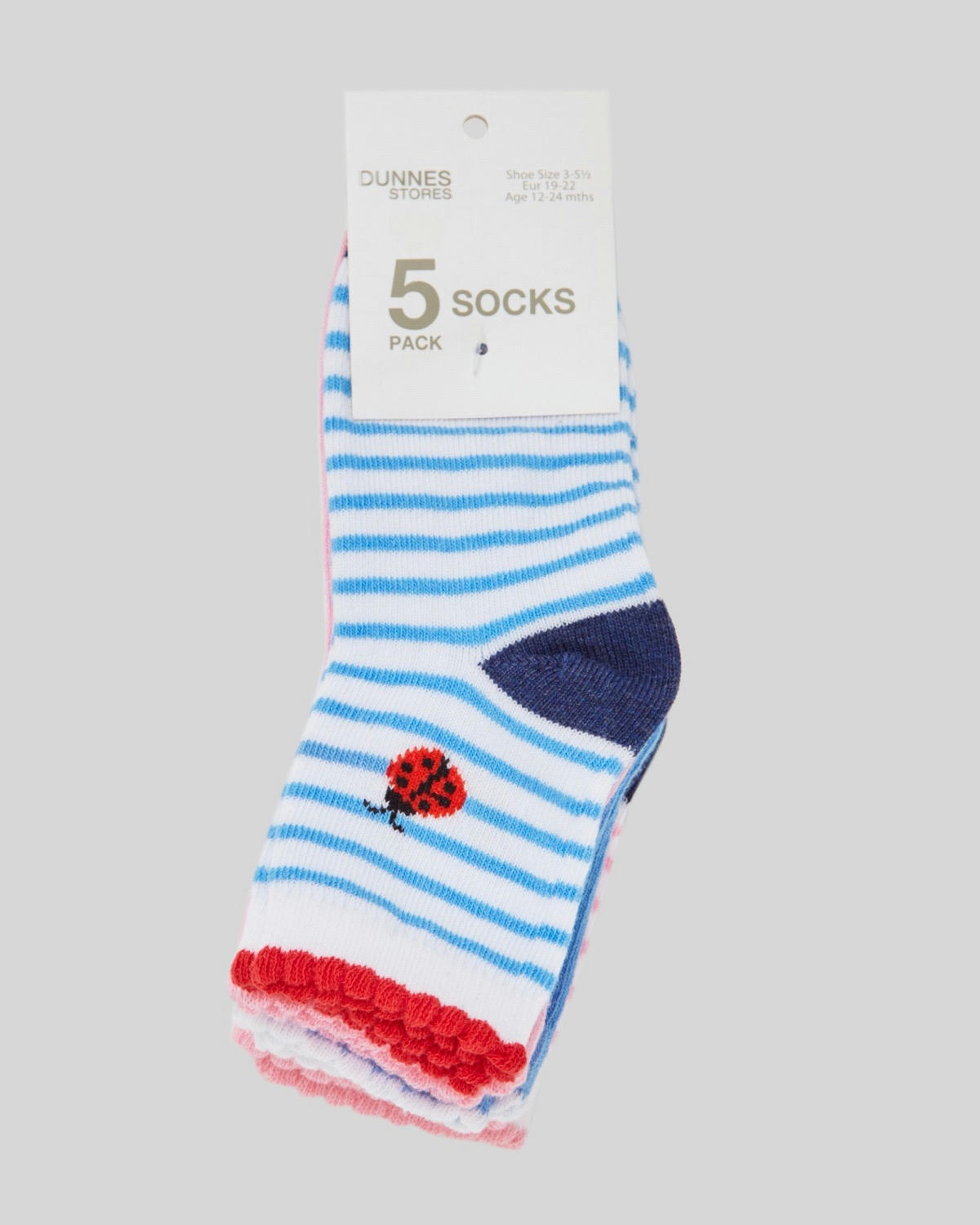 Baby Girls Design Socks - Pack Of 5