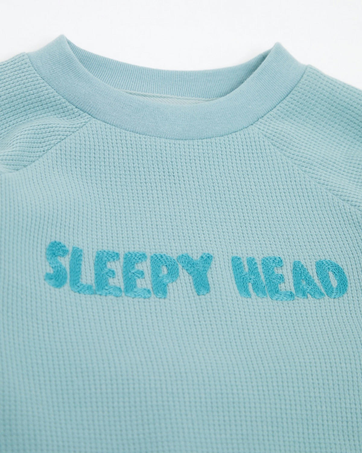 Waffle Slogan Pyjamas (6 months-8 years)