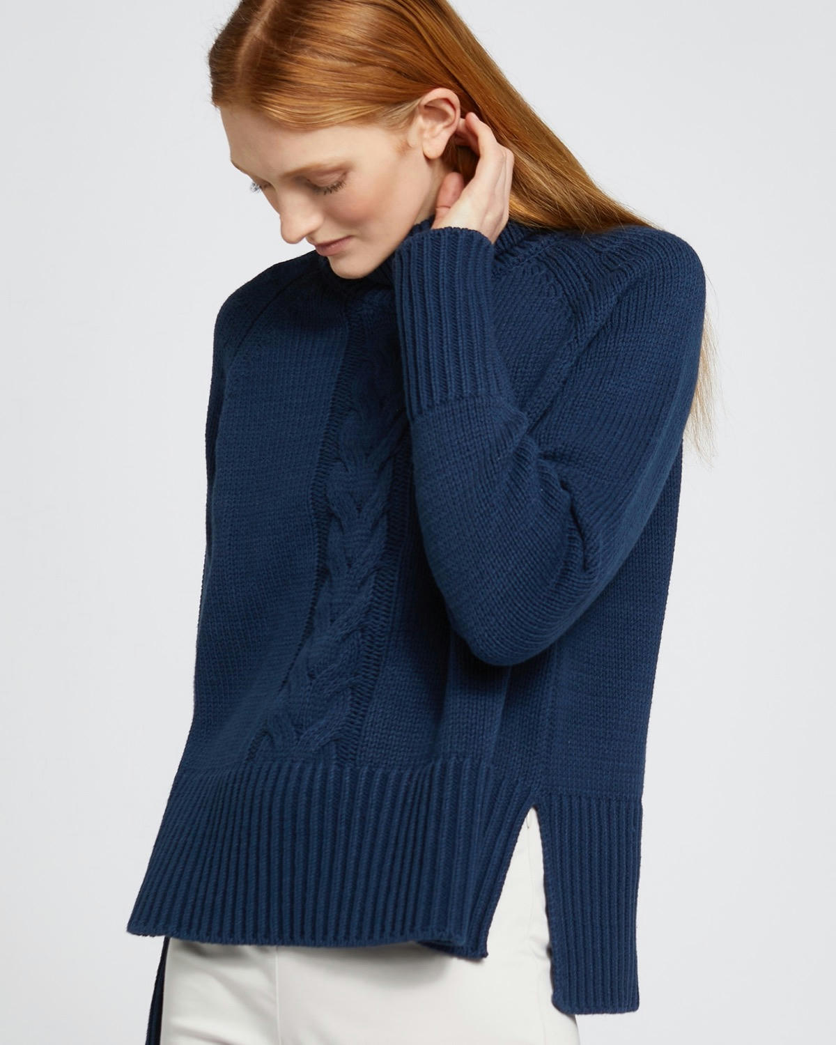 Carolyn Donnelly The Edit Cable Front Polo Neck Jumper