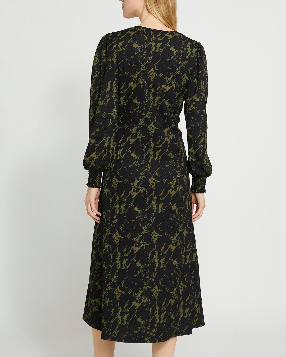 Midi Jersey V-Neck Dress